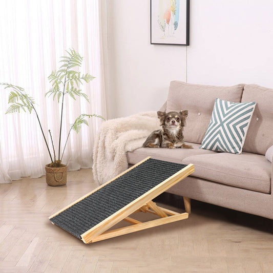 Solid Wood Adjustable Sofa Dog Ladder Ramp