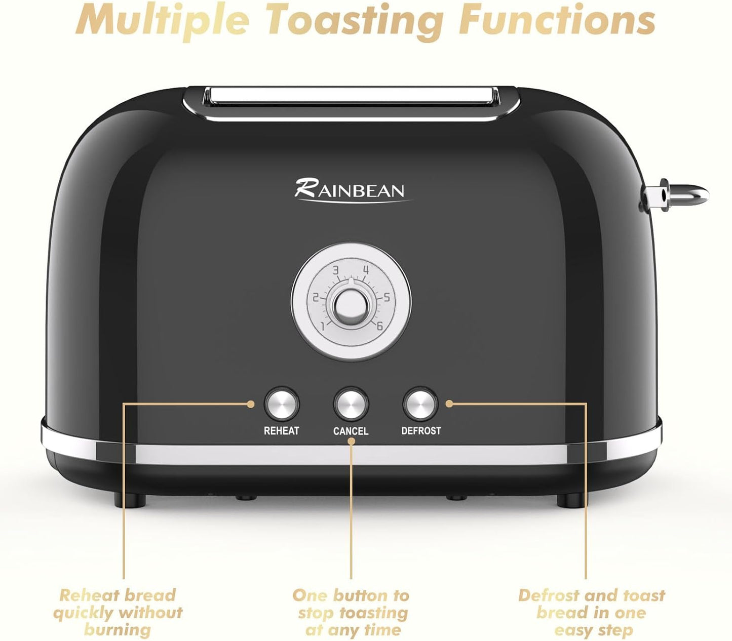 2 Slice Toaster With Extra Wide Slot