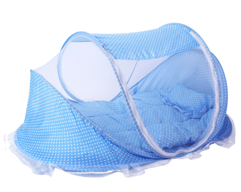 Foldable Baby Bed With Pillow Net 2 piece Set