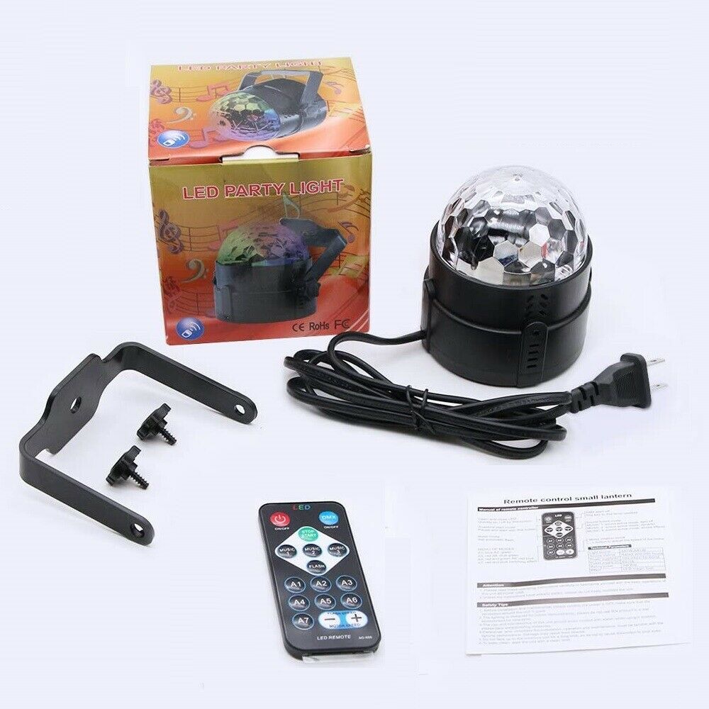 Remote Strobe Lights with Sound Activated Bulb & Dance Lamp