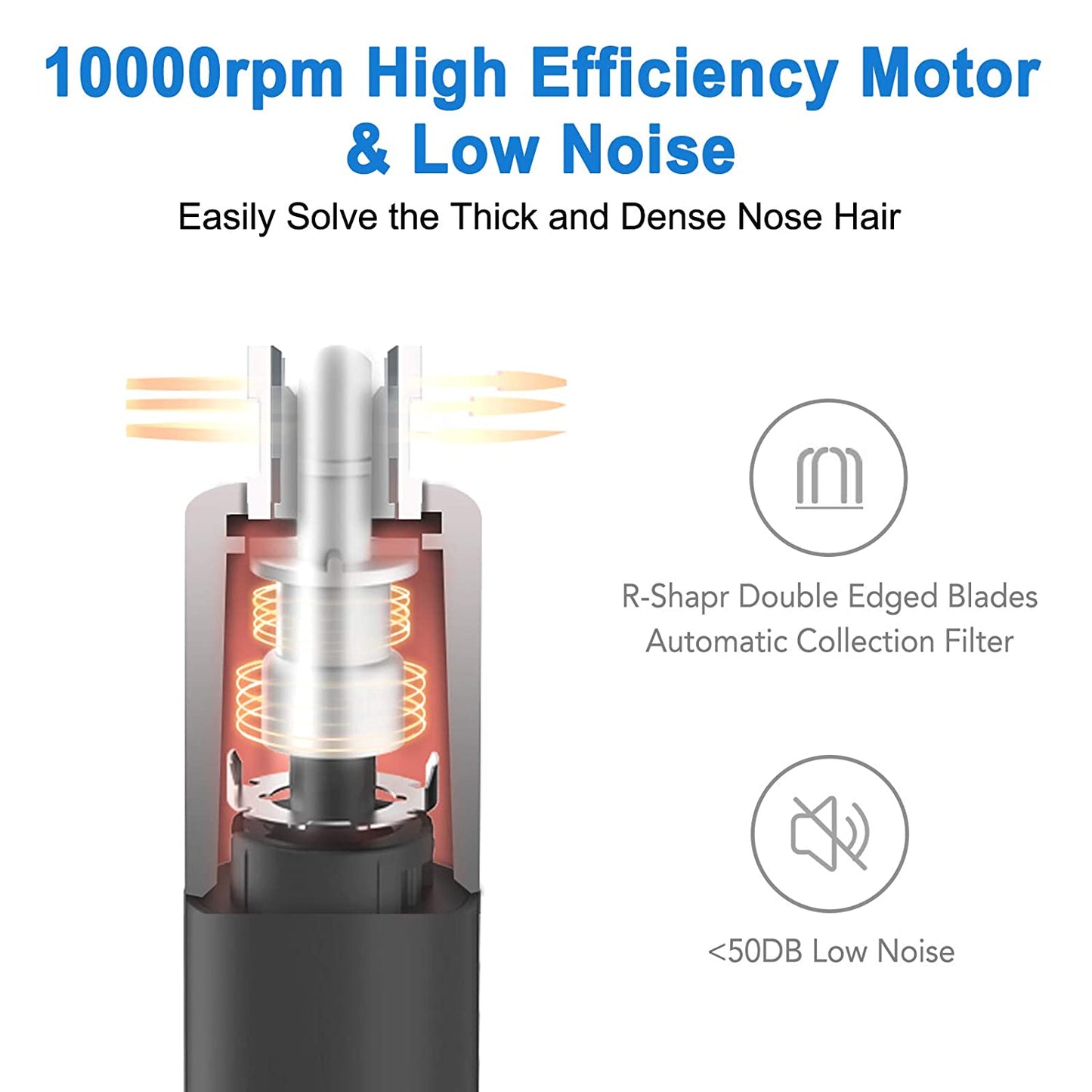 Waterproof Ear And Nose Hair Trimmer