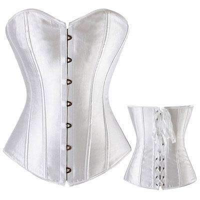 Boned Top Corset Bustier Lace Up Waist Shaper