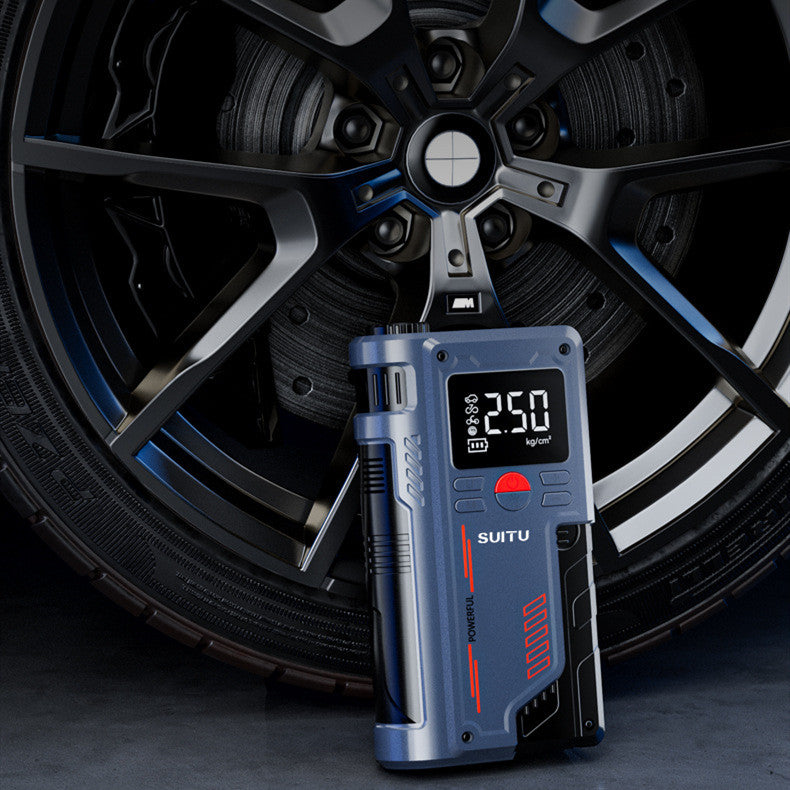 USB 3 in 1 Emergency Power Supply Starter & Tire Inflator With LED