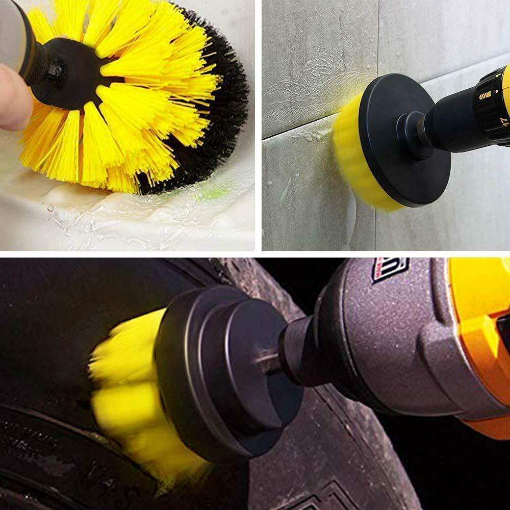 Drill Brush Power Scrubber for Cleaning Carpet & Car Wash