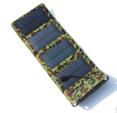 8W Folding Solar Charger Mobile Power Supply