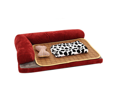 Pet Corner Corduroy Caddy  Open Lounge Bed