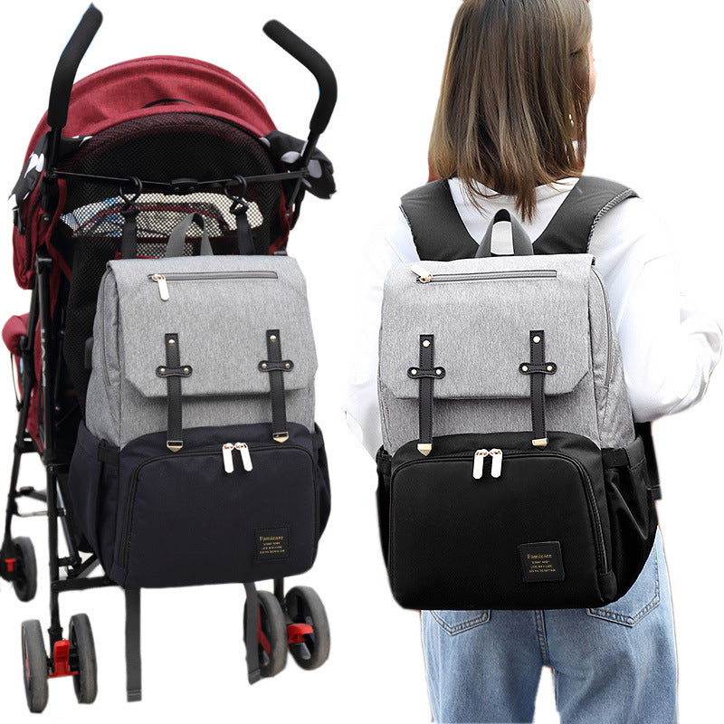 Mummy Daddy Baby Stroller  Backpack Diaper Bag