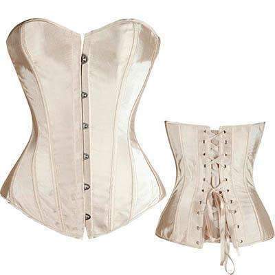 Boned Top Corset Bustier Lace Up Waist Shaper