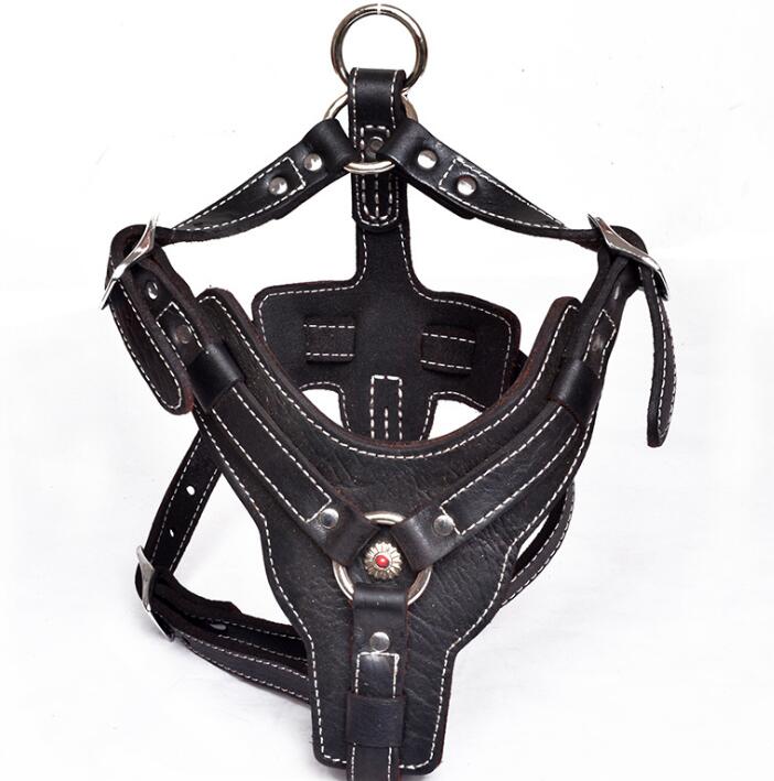 Genuine Leather Dog Harness