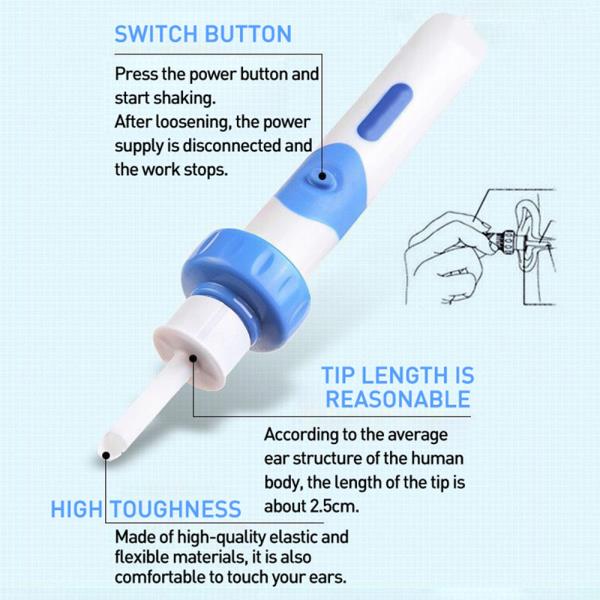 Cordless Vacuum Ear Cleaner Wax Remover Cleaning Tool