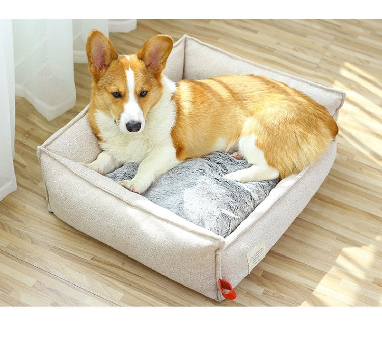 Fashionable Plush House Pet Dog Cat Bed