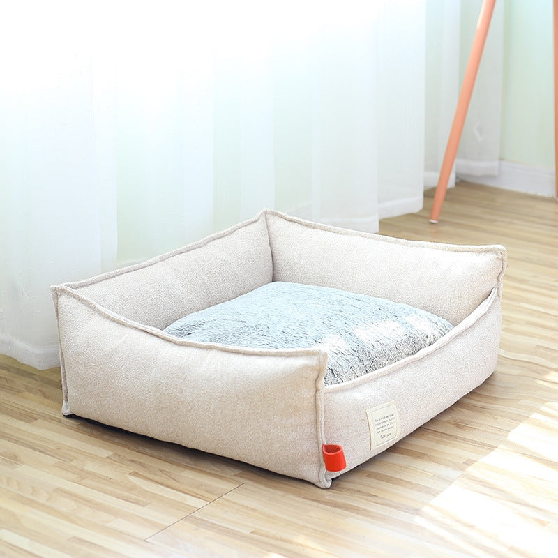 Fashionable Plush House Pet Dog Cat Bed