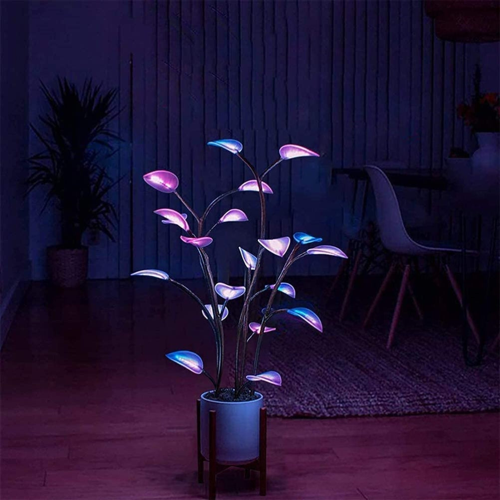 Beautiful LED Houseplant Plant Soft Night Lamp