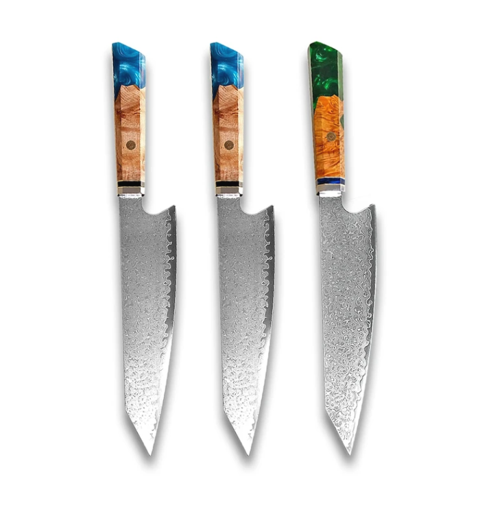 Damascus Japanese Chef Cuisine Knives