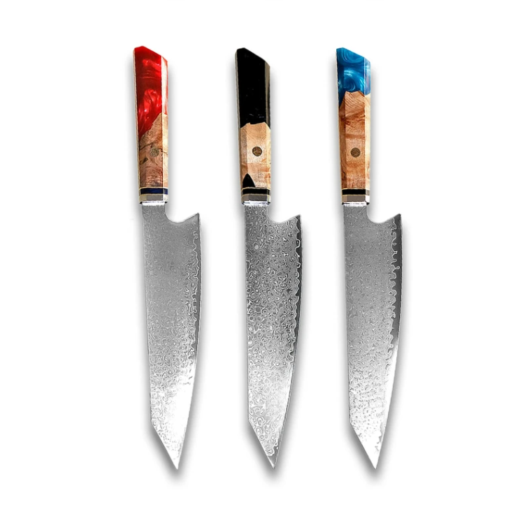 Damascus Japanese Chef Cuisine Knives