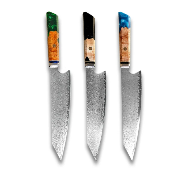 Damascus Japanese Chef Cuisine Knives