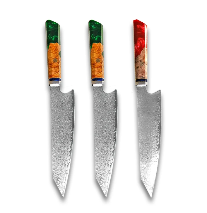 Damascus Japanese Chef Cuisine Knives