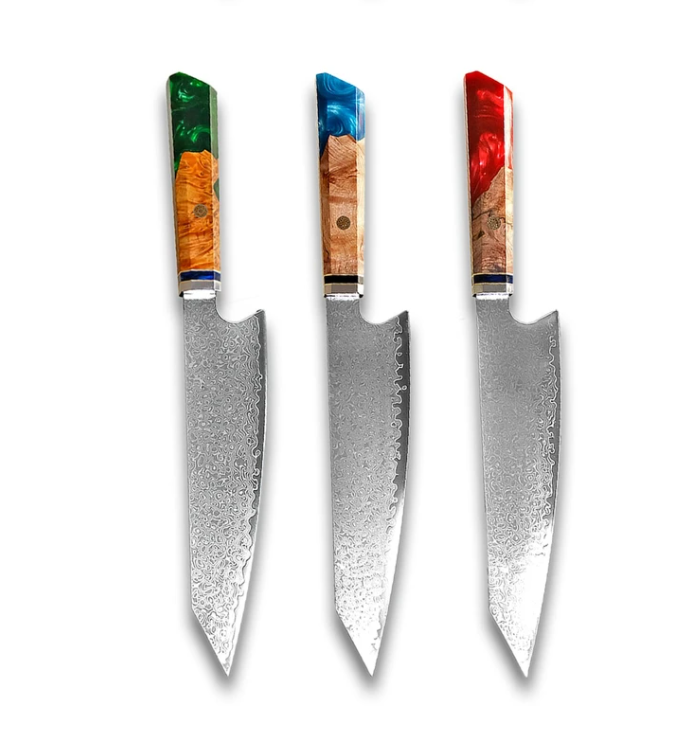 Damascus Japanese Chef Cuisine Knives