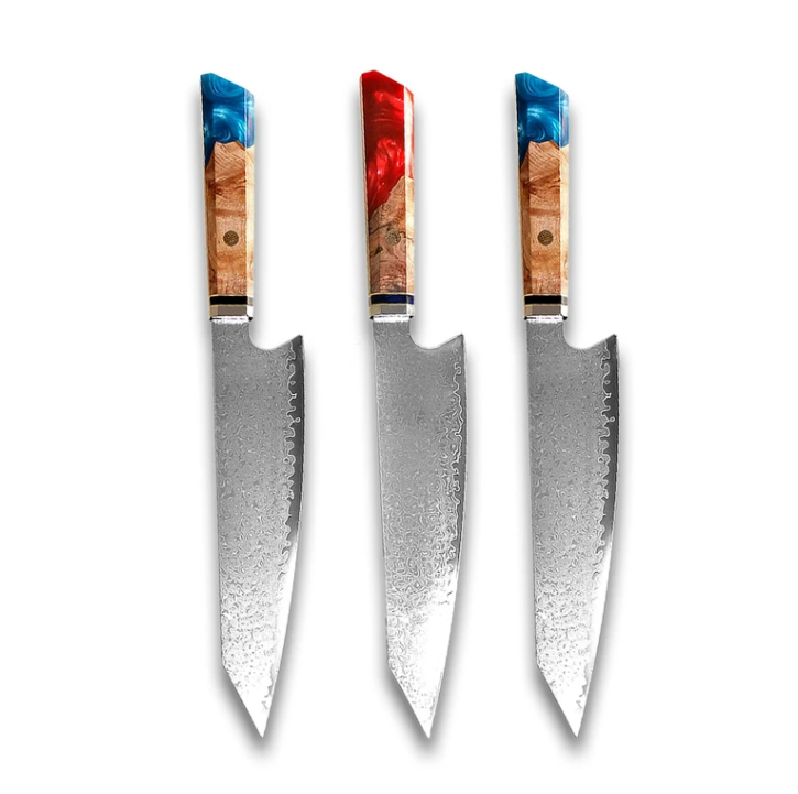 Damascus Japanese Chef Cuisine Knives