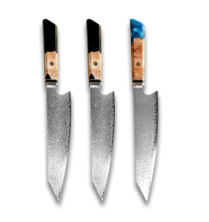 Damascus Japanese Chef Cuisine Knives