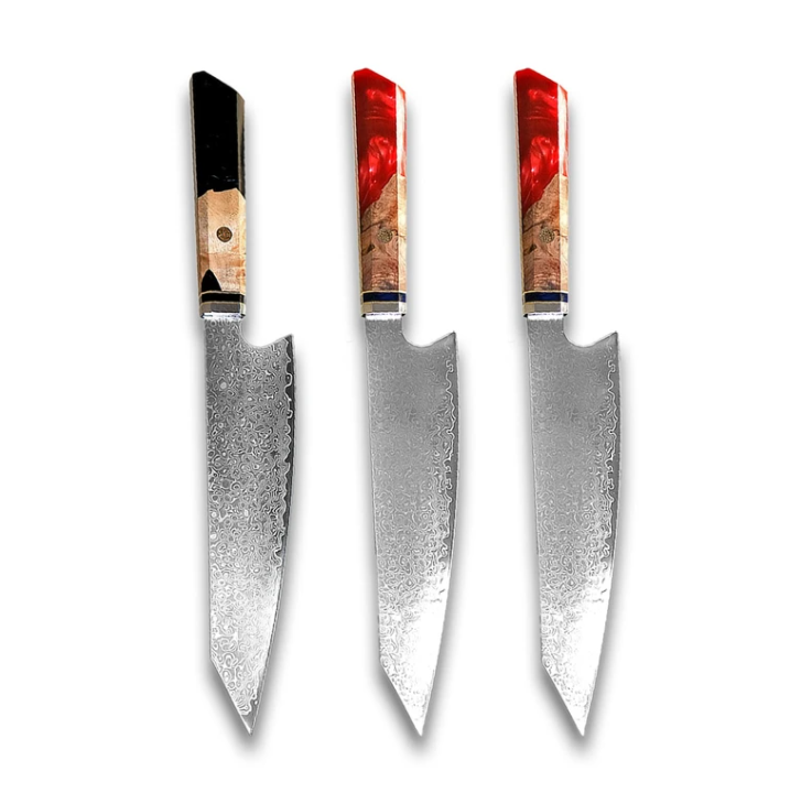 Damascus Japanese Chef Cuisine Knives