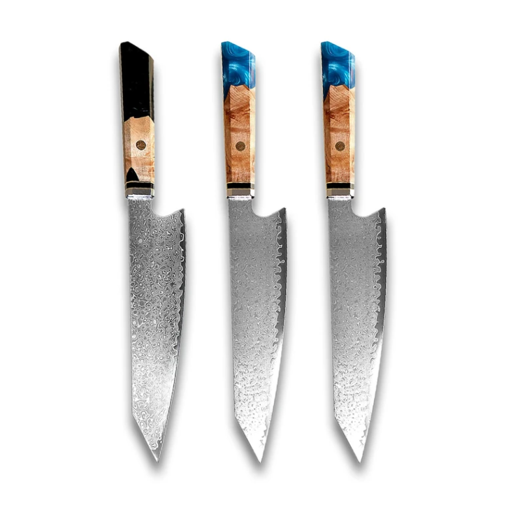 Damascus Japanese Chef Cuisine Knives