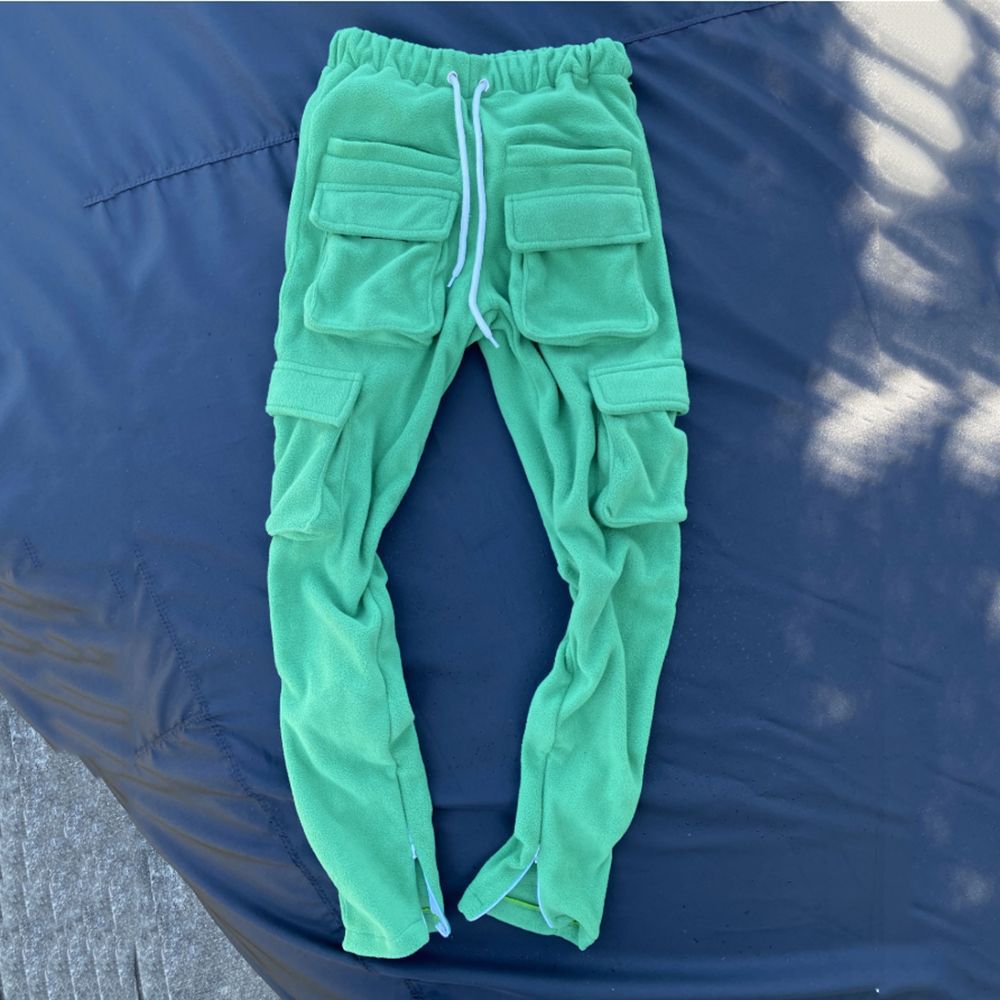 Sports Casual Style Three-Dimensional Bag Tide Pants