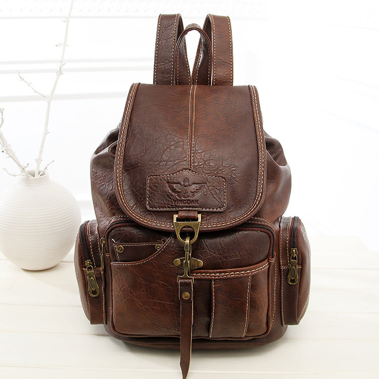 Female Retro shoulder bag backpack