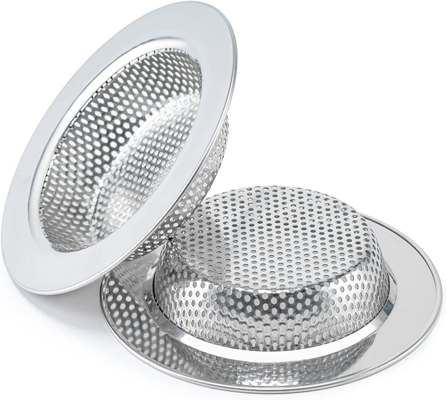 2 Stainless Steel Kitchen Sink Strainer 4.5 Diameter