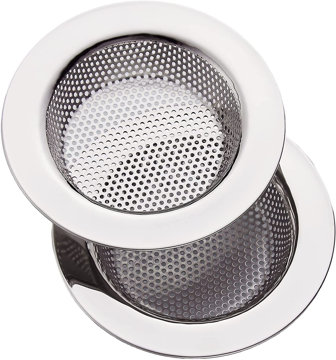 2 Stainless Steel Kitchen Sink Strainer 4.5 Diameter