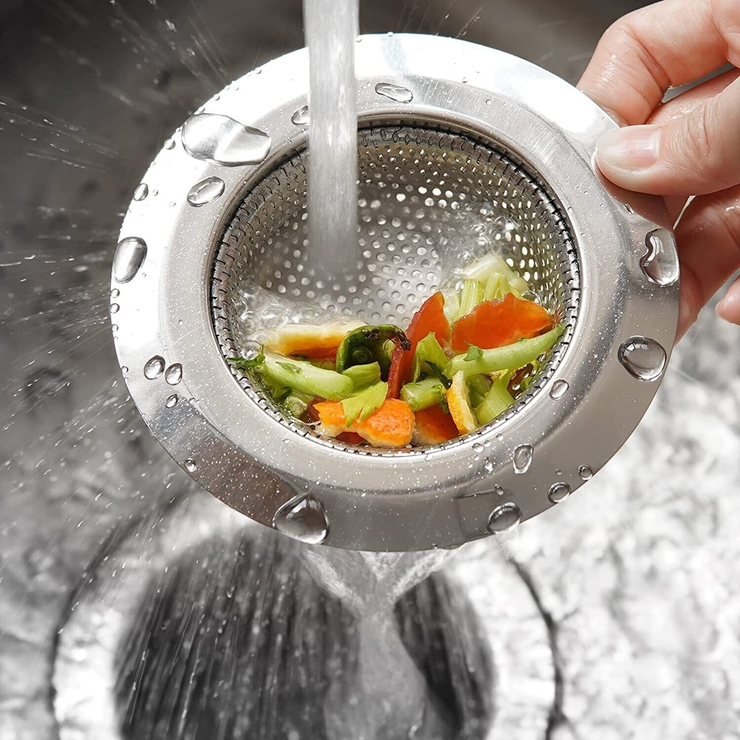 2 Stainless Steel Kitchen Sink Strainer 4.5 Diameter