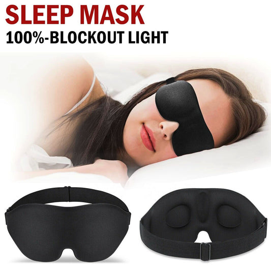 3D Contoured Cup Sleep Mask For Men & Women