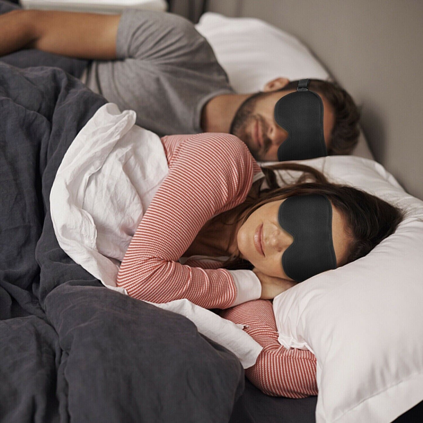 3D Contoured Cup Sleep Mask For Men & Women