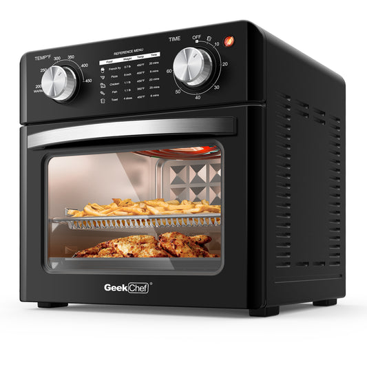 Geek Chef 10QT 4 Slice Toaster Air Fryer Oven Warm, Broil, Toast, Bake