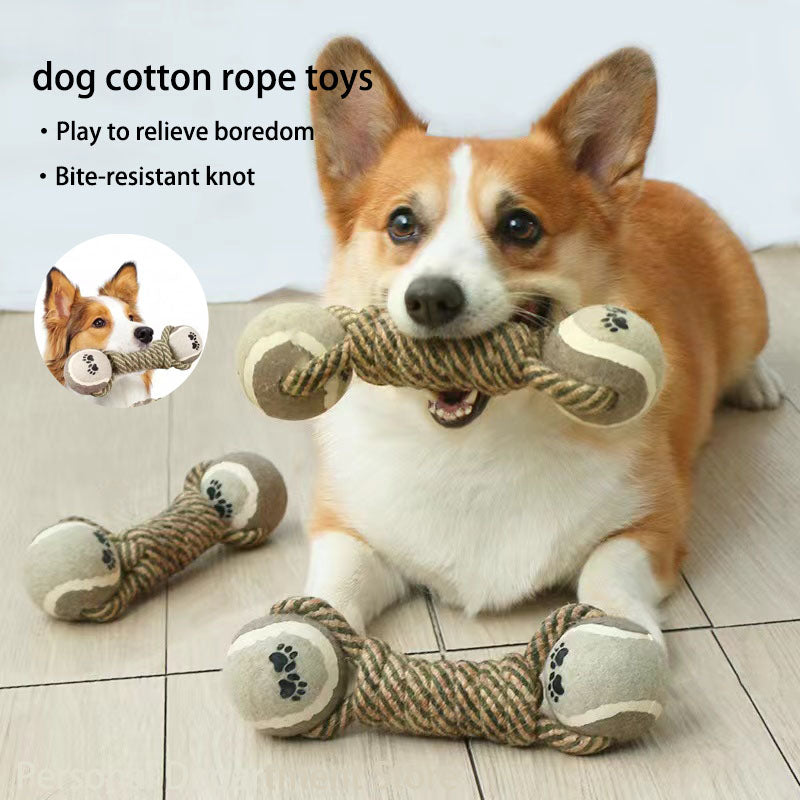 Rope Knot Ball Dog Toy