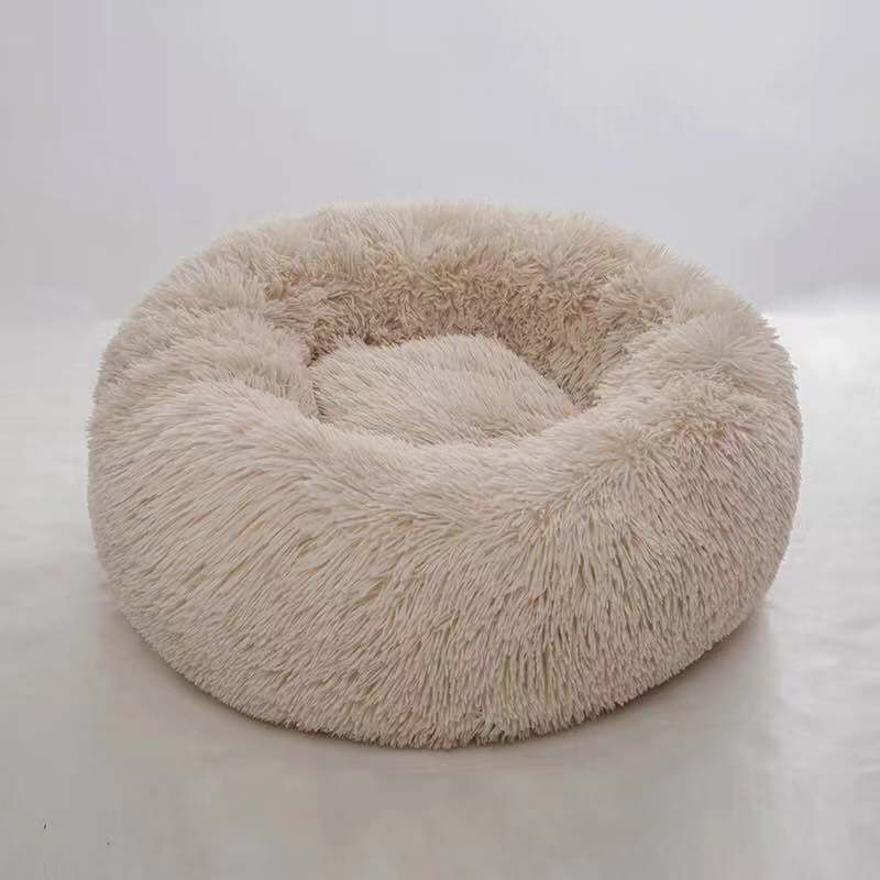 Round Plush PP Cotton Pet Bed