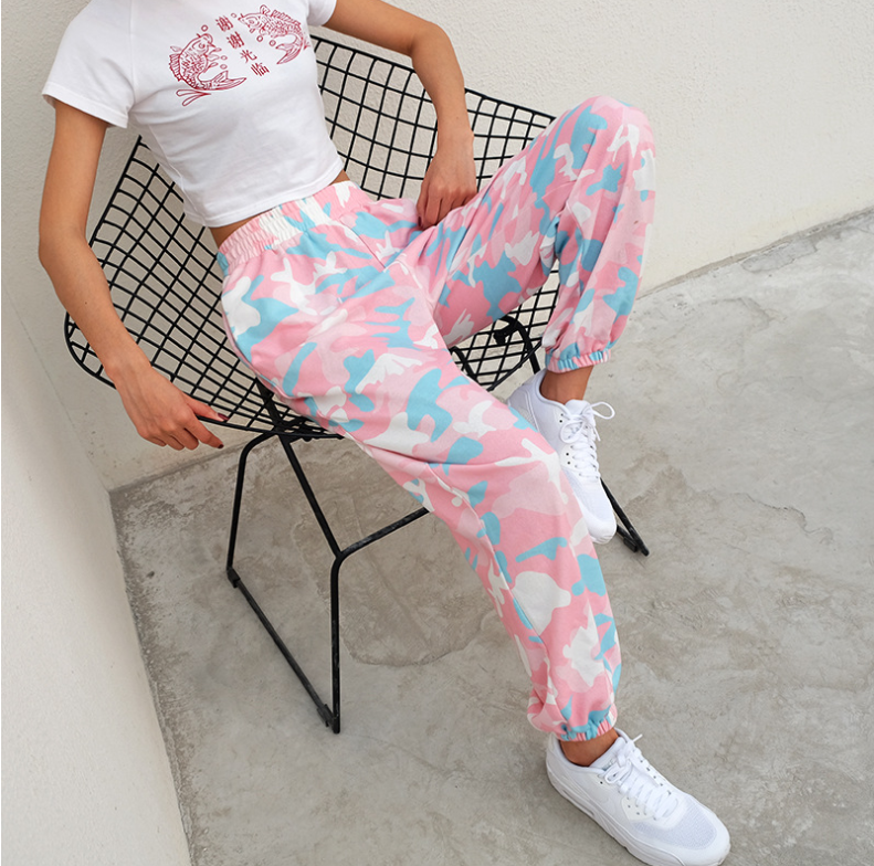 NCLAGEN Loose Harem Casual Joggers Elastic Sweatpants