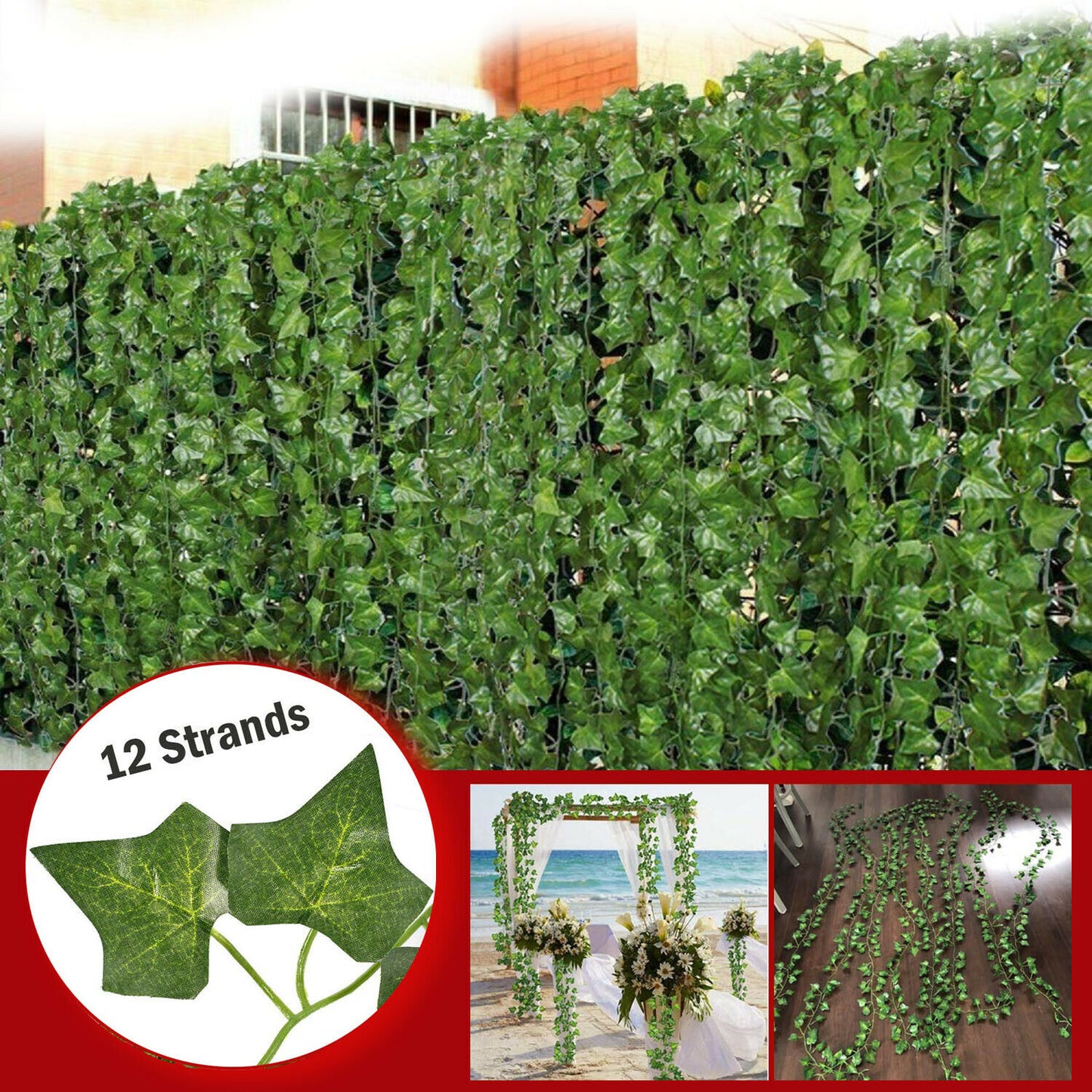 Artificial Ivy Leaf Hanging Vine Garland Plants