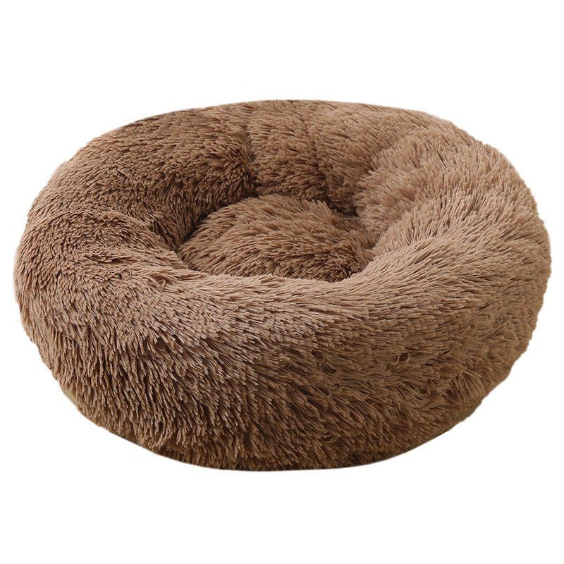 Warm Plush Round Pet Dog Cat Bed