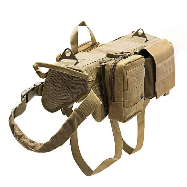 Adjustable Military  Vest Tactical Molle Dog Harness System