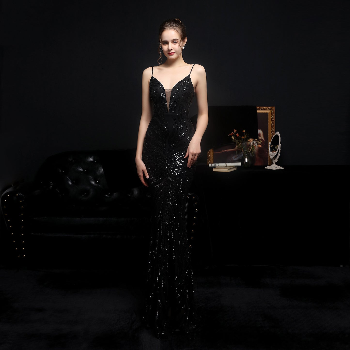 Beautiful Sequined Mermaid Evening Dress