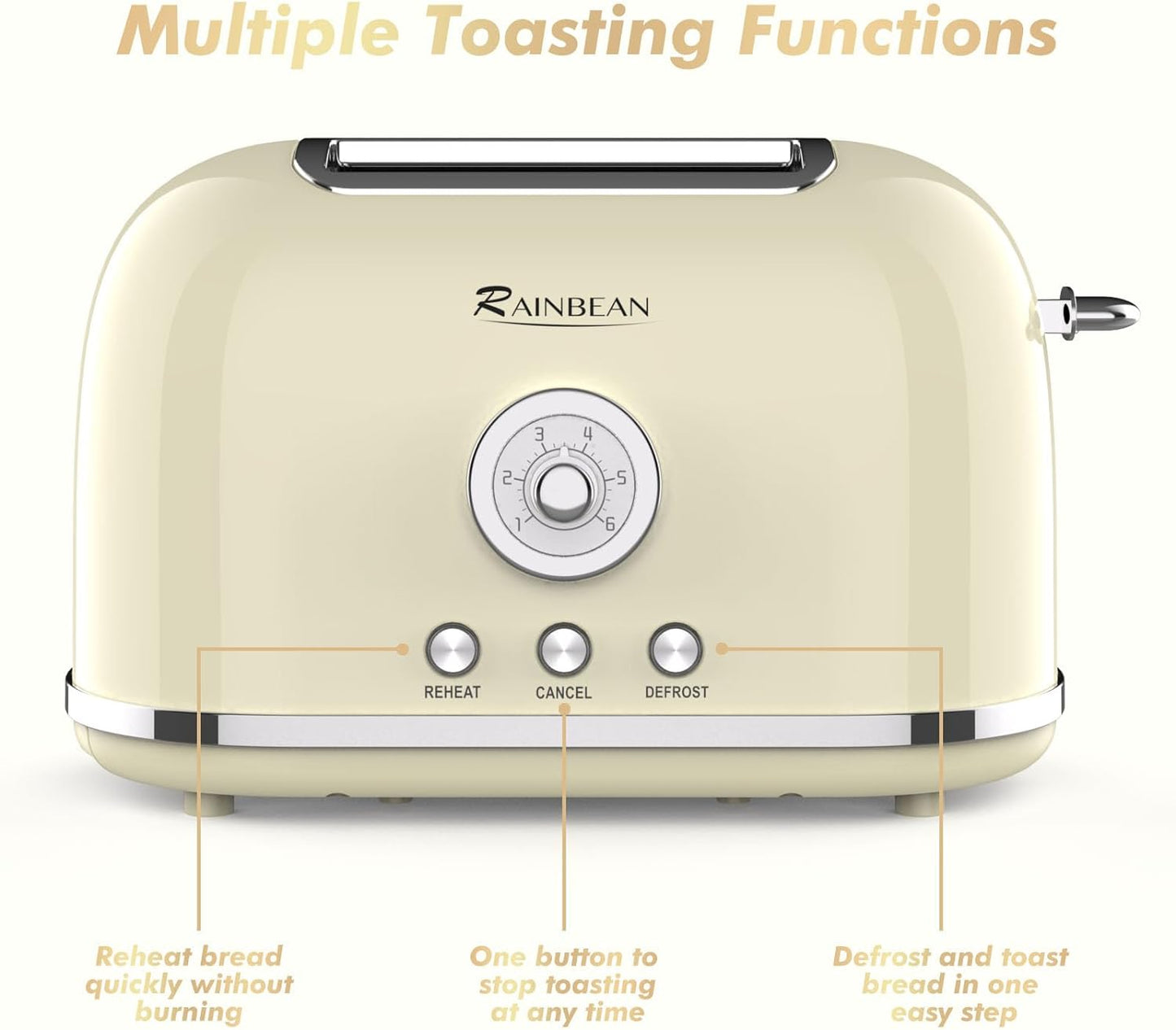 2 Slice Toaster With Extra Wide Slot