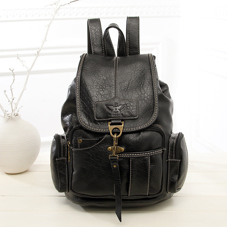 Female Retro shoulder bag backpack