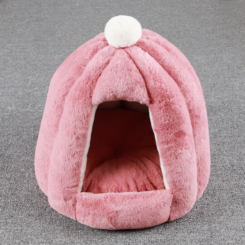 Warm Seal Petal Plush Pet Hideaway Caddy