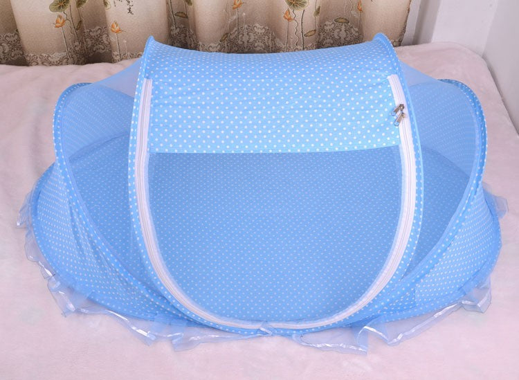 Foldable Baby Bed With Pillow Net 2 piece Set