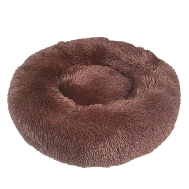 Round Plush PP Cotton Pet Bed