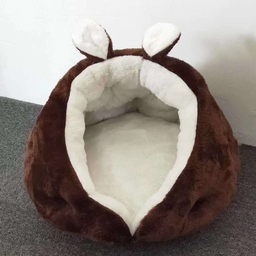 Semi-Closed Cat Dog Rabbit Ears Nest Bed