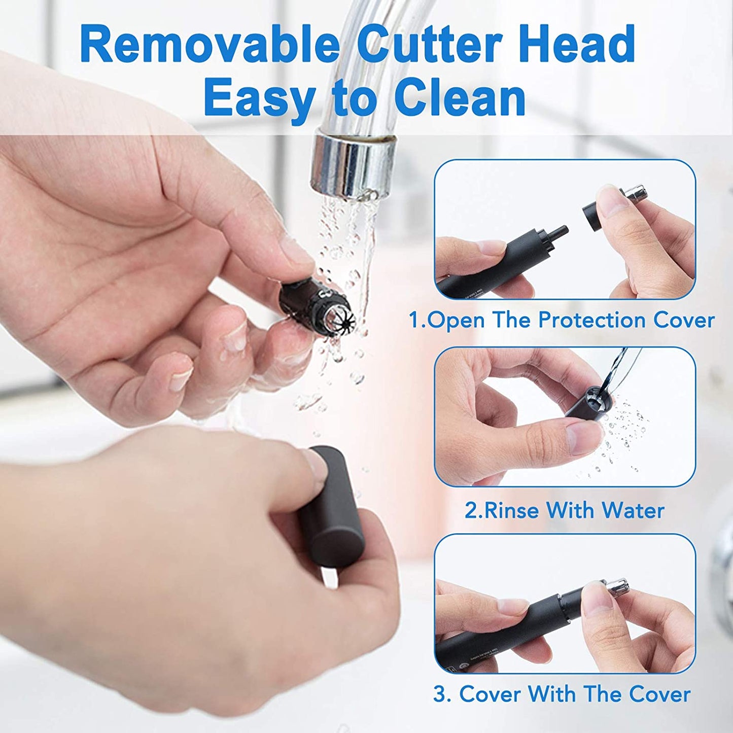 Waterproof Ear And Nose Hair Trimmer