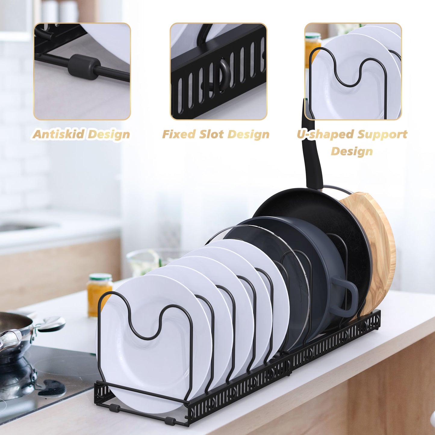 Expandable Pans Organiser Rack Divider