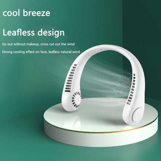 USB Leafless 360 Degree Hanging Neck Cooling Fan